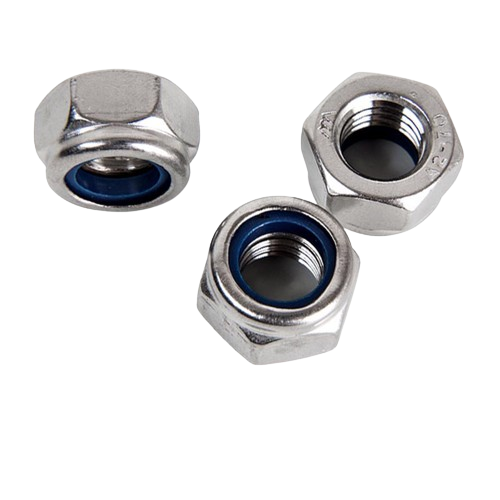 Tuerca Hexagonal Con Seguro (Nylock) Pack x5