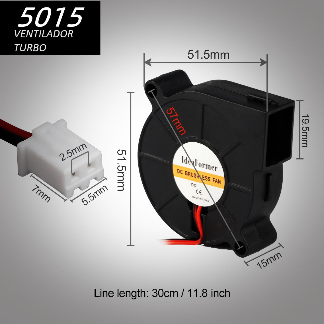VENTILADOR TURBO 5015