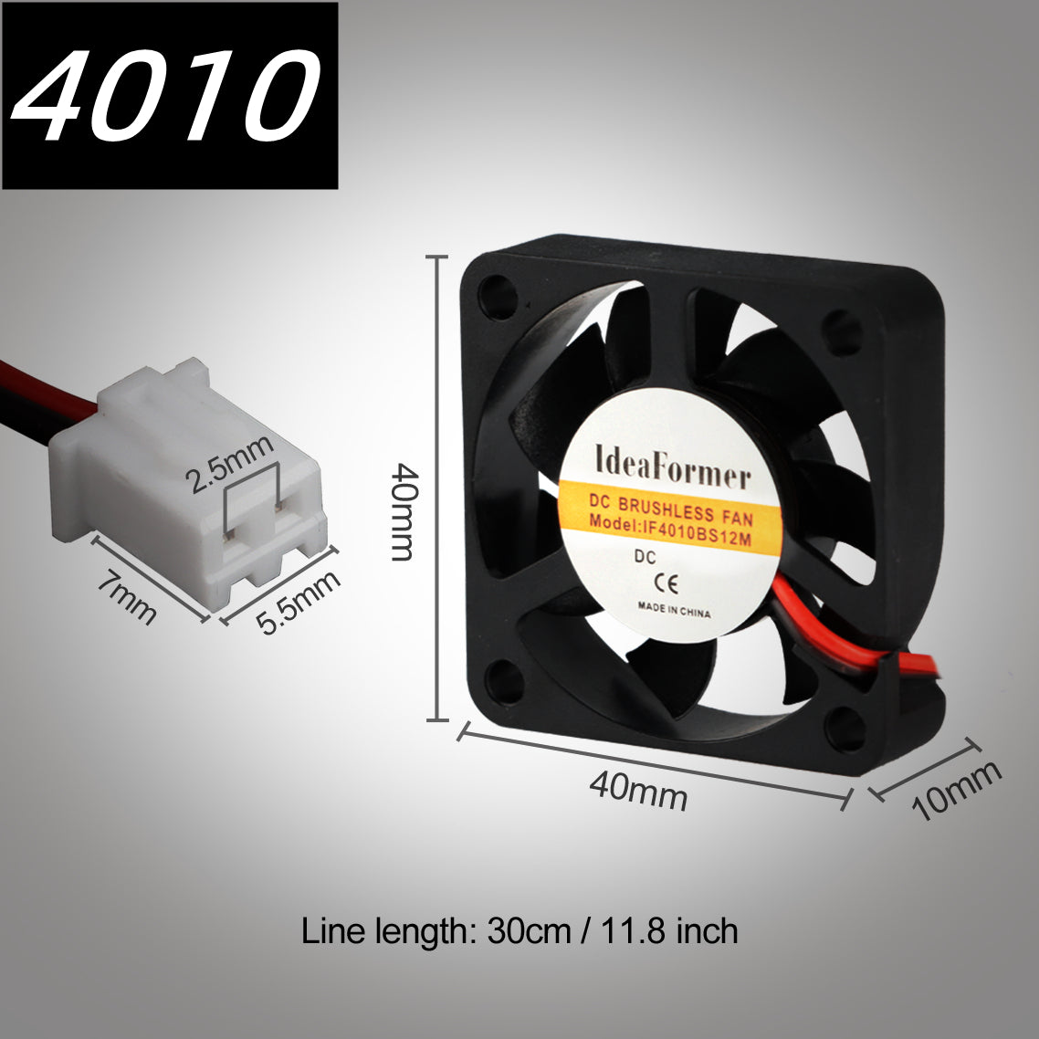Ventilador Axial 4010, 24V