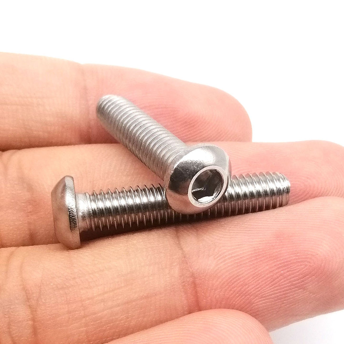 Tornillo Button Hexagonal Acero Inoxidable M3 Pack x5