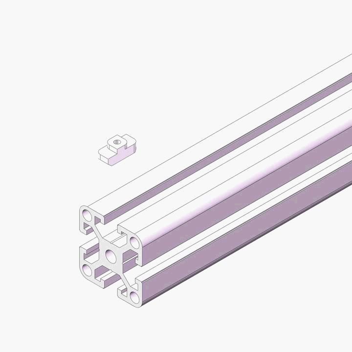 Tuerca Tipo T Deslizante - Perfil De Aluminio 2020 Pack x5