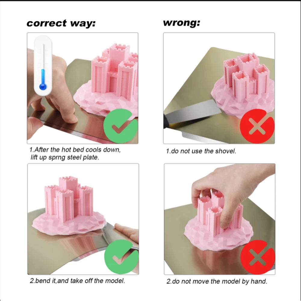 Cama magnética 310x310mm para Impresoras 3D Marca Energetic